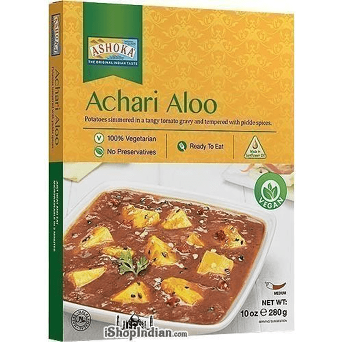 Achari Aloo (Ready-to-Eat), 10 oz box