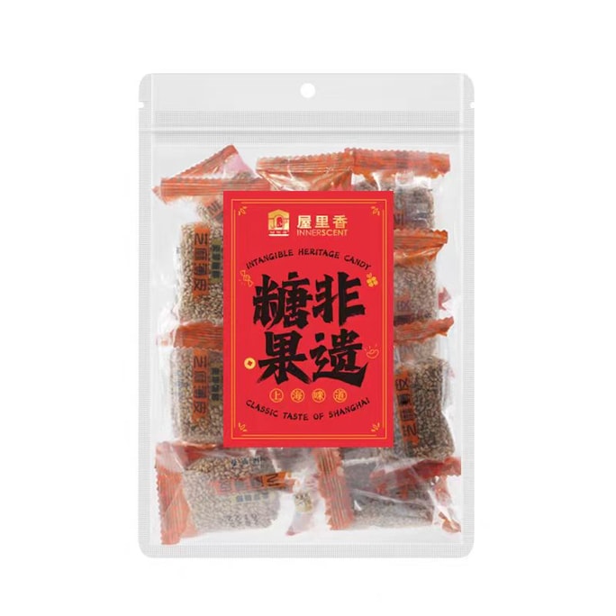 【中國直郵】 屋裡香 麥芽糖醇 芝麻薄皮 上海特產零食 200g*1袋