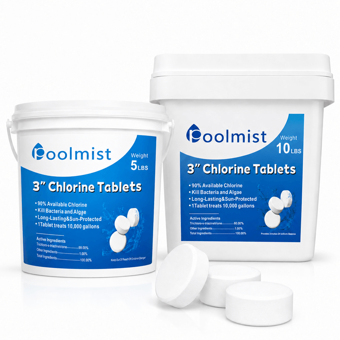 3-Inch Pool Chlorine Tablets 5 Lb + 10 Lb Combo Pack 15 Lb Total Slow-Dissolving For Daily Pool Maintenance