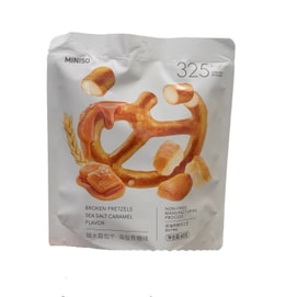 Alkaline Water Biscuit with Sea Salt Caramel Flavor, Non-Fried Healthy Snack, 60g (Sea Salt Caramel Flavor)