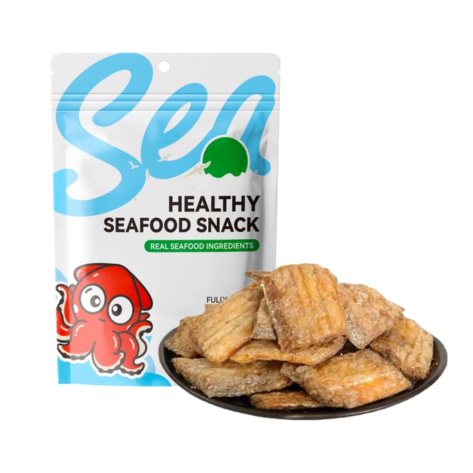 Hairtail crisp instant Crispy dried fish snack seafood bake hairtail Marine fish 80g
