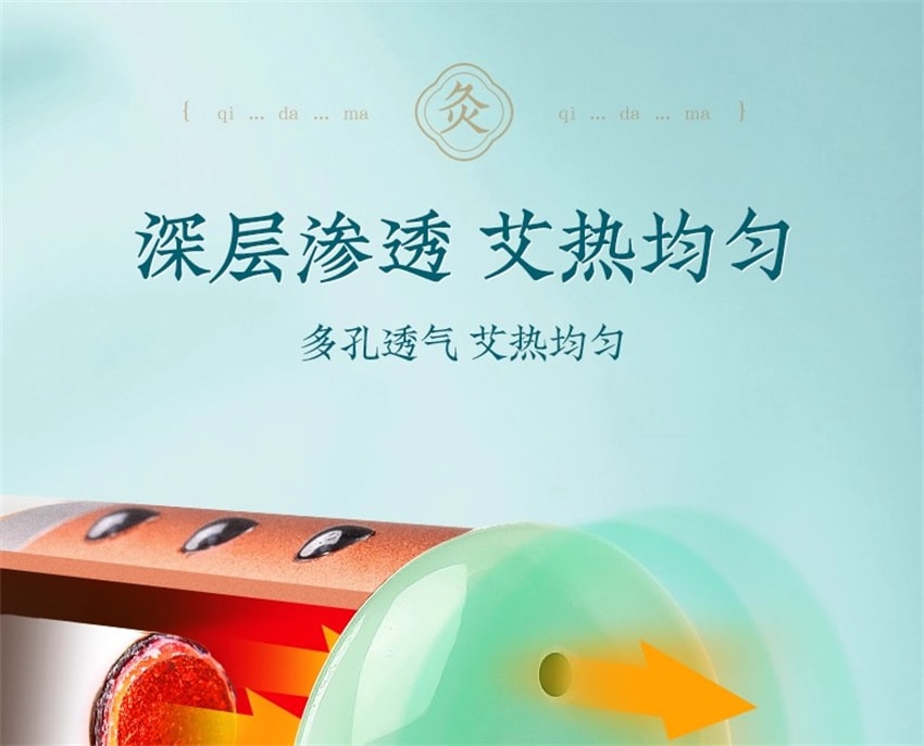 【中國直郵】 蘄大媽 臉部艾灸棒 隨身灸 玉石臉部能量灸 升級控溫版+54粒艾柱(送艾草精油及多用穴位圖)【張嘉倪同款】