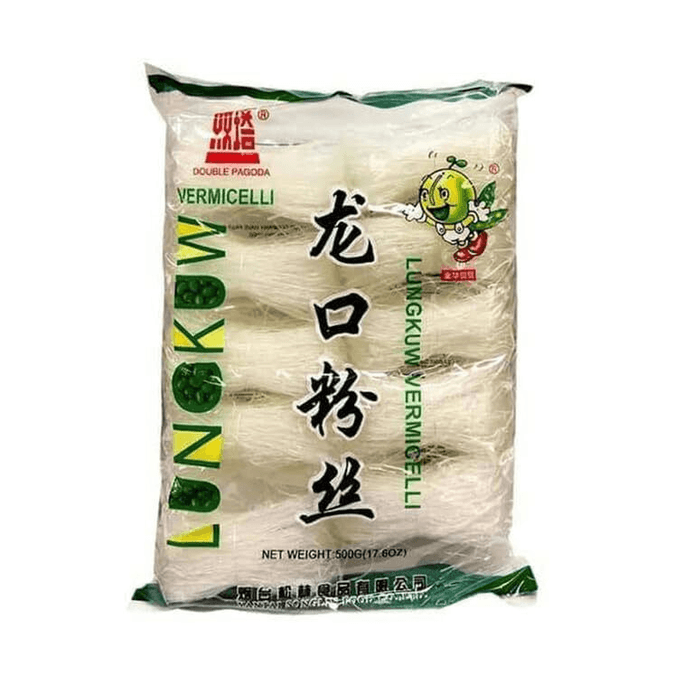 Double Pagoda LungKuw Mung Been Threads Noodle -Vermicelli, Thin 17.6 Oz