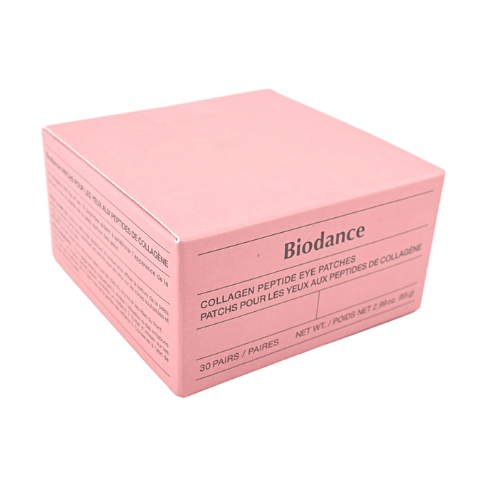 Patchs Contour des Yeux aux Peptides de Collagène 30 paires 【Collagène Ultra-bas Poids Moléculaire 243Da】【Complexe Fermeté 10 Peptides】【Atténue les ridules】