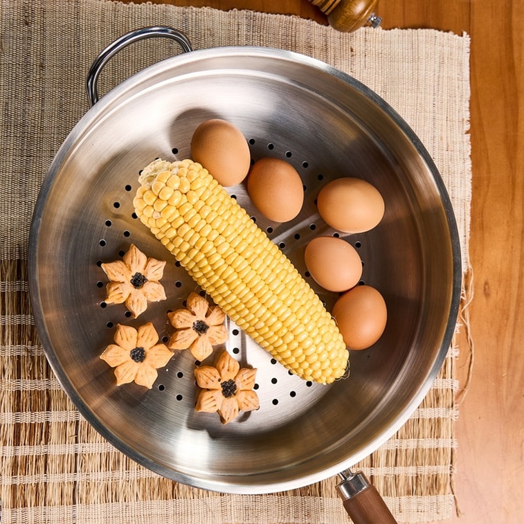 ⭐入门款⭐【爆炒锅+配套蒸笼】王源吉 32cm 无涂层精铁炒锅 大口径不易生锈! 7