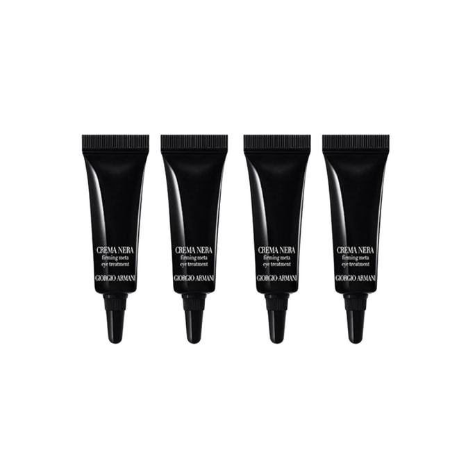 【Expédition directe de Hong Kong】 Crème pour les yeux Giorgio Armani Black Key, échantillon, 5 ml × 4 pièces, équivalent à 20 ml de taille normale, 7 peptides pour estomper les ridules, hydratant, raffermissant, anti-âge, extrait de plante de phénix sud-africain pour une réparation profonde.