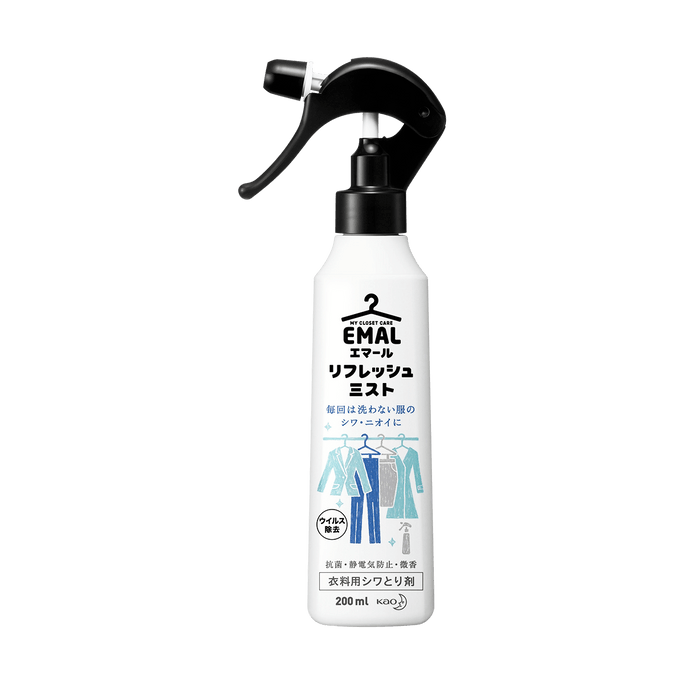 EMAL Cleaning Spray Odor Free Laundry Refresher Spray Fresh Flower Scent 200ml
