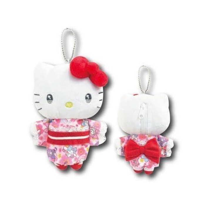 【日本直郵】 日本 SANRIO 三麗鷗 和服系列 毛絨掛件【Hello Kitty】