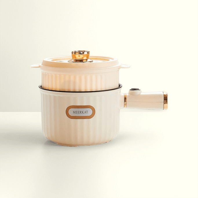 Dormitory electric rice cooker white pot+rack 1 bunch