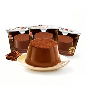 Direct Mail | Xizhilang Tiramisu Pudding 55g*3 Cups, Silky Creamy Ready-to-Eat Dessert, Afternoon Tea Snack For Kids & Daily Leisure Treats