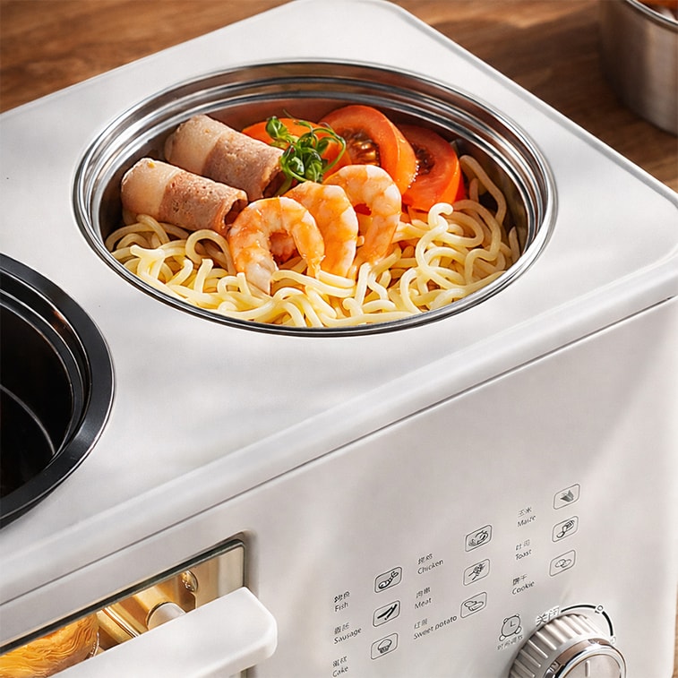 元谷 懶人早餐神器 四合一多功能早餐機 多士爐煎蛋一體 4