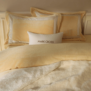 [중국 직배송] 럴러바이 무스 밀크 플리스 가을/겨울 4피스 침구 세트, 따뜻한 옐로우 - 킹사이즈