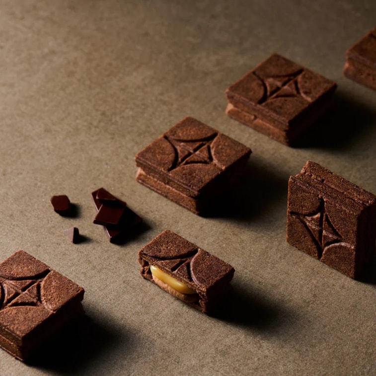 【日本直郵】日本 press butter sand 新品 經典奶油巧克力夾心 奶油三明治餅乾 5枚裝 4