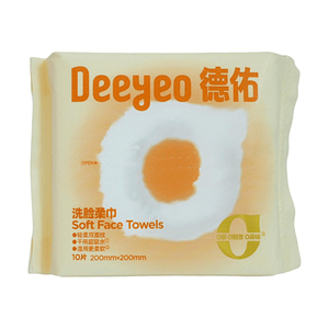 德佑 云朵洗脸巾 10片 【干湿两用】【0敏0刺激】【加厚双面纹】