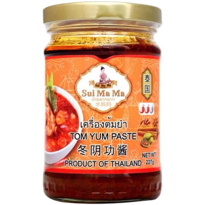 タイウォーターママ トムヤムペースト、タイ風甘酢ソース、鍋の素、調味料 227g