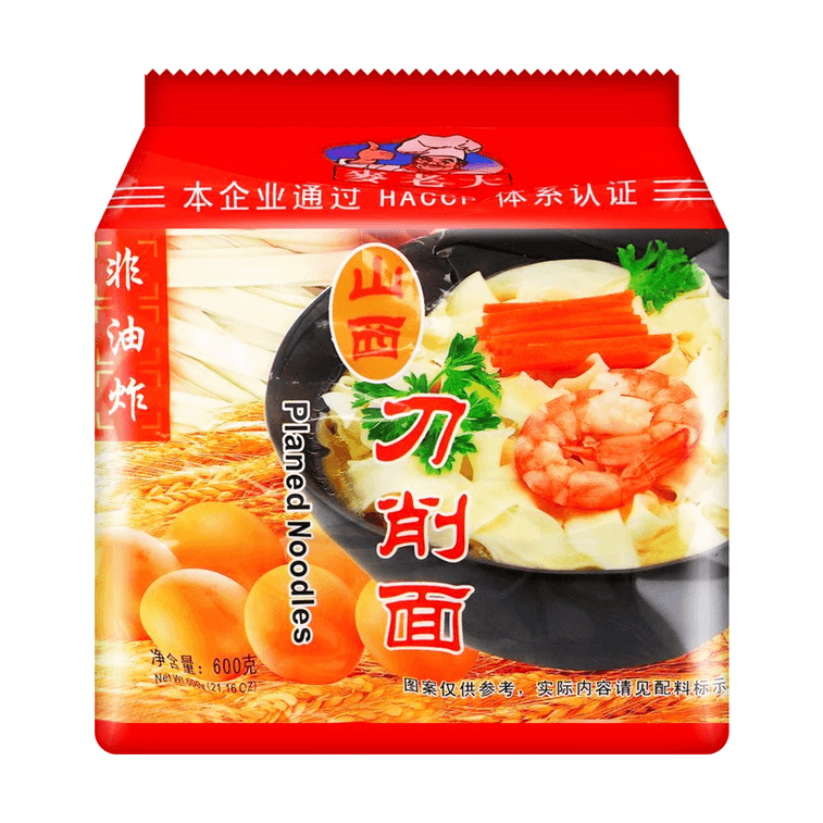 麥老大 山西刀削麵 600g【非油炸方便麵餅火鍋麵條】 4