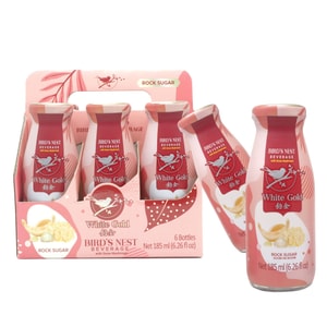 White Gold Bird’sNest Drink Rock Sugar 185mlx6