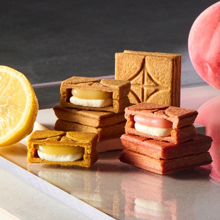 日本直邮】 日本press butter sand 夏季限定精选人气组合桃子&柠檬两种