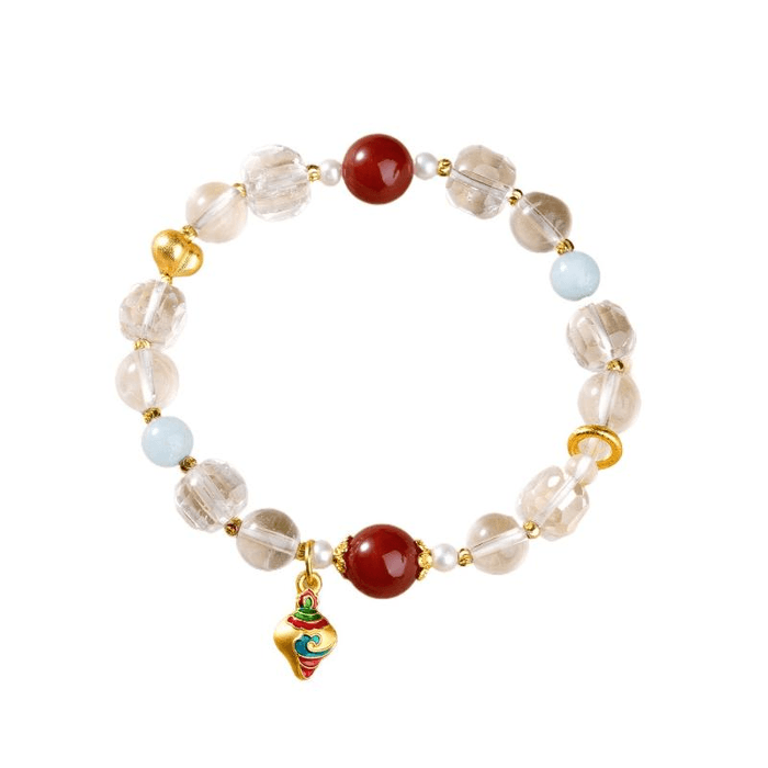 Potala Palace White Crystal Bracelet With High Quality, Original And Unique Design, Bead Bracelet, 16cm