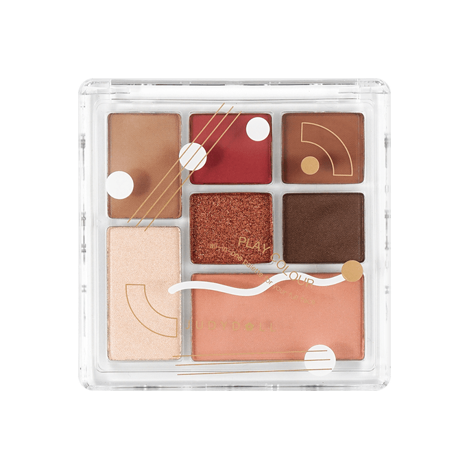 Play Colour All in One Eyeshadow Makeup Palette #10 Scheming Red Brown