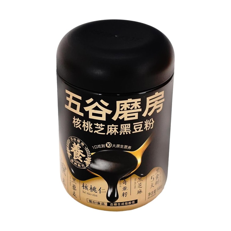 五穀磨坊 核桃芝麻黑豆粉 營養早餐 沖飲粉 600g (不同包裝隨機出貨) 9