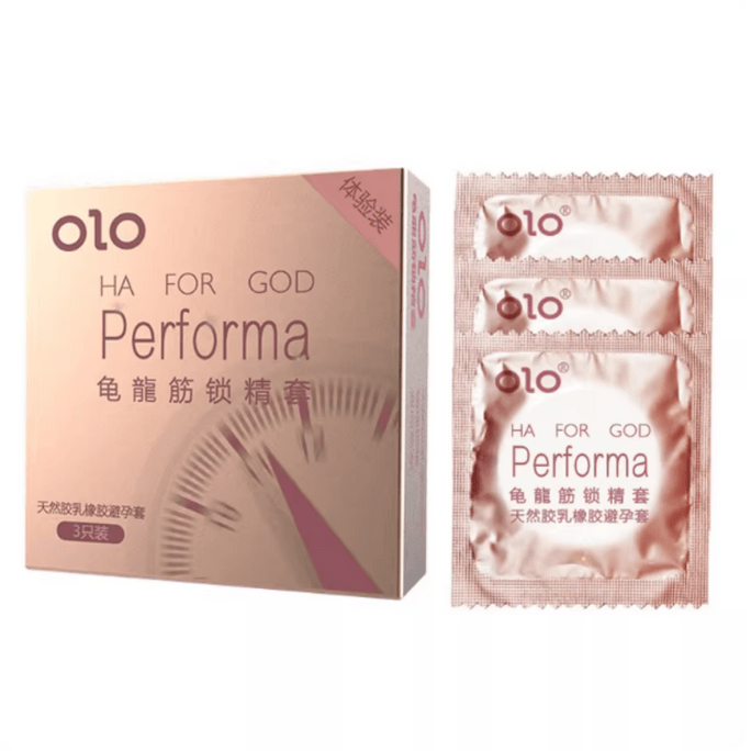 OLO 거북이 힘줄 콘돔 (3개입)