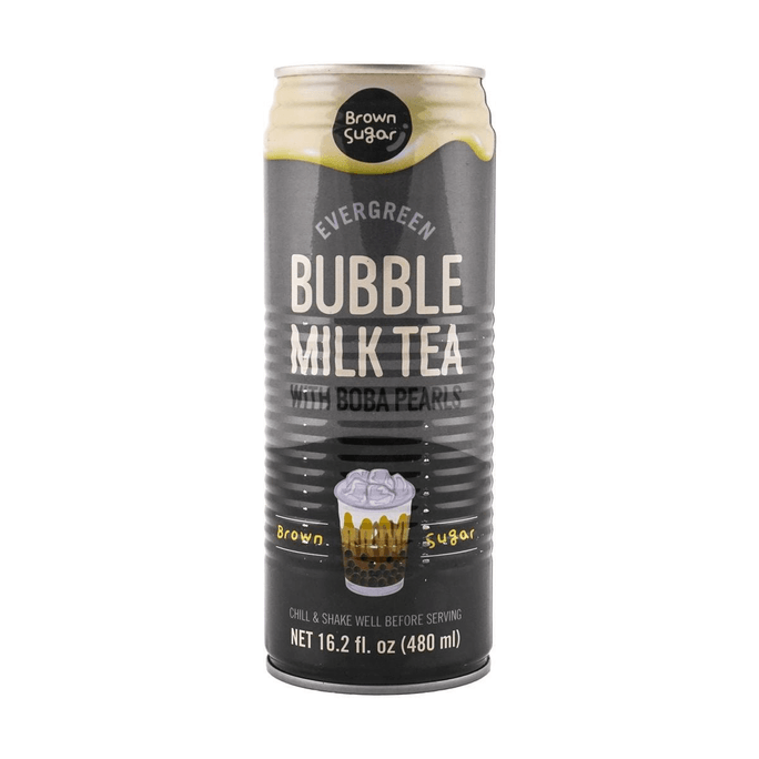 Bubble Milk Tea Brown Sugar with Tapioca Pearl 16.2 fl oz