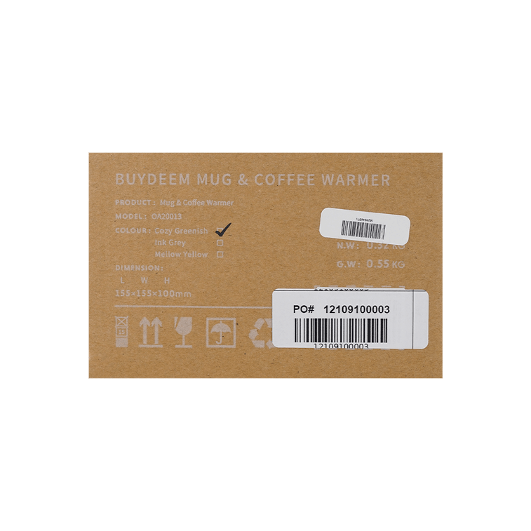 Buydeem Mug and Coffee Warmer Cozy Greenish 13