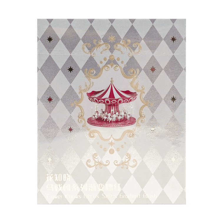 FLOWER KNOWS花知晓 马戏团渐变双色腮红 #01蓝色月光 牛奶蓝+蜜桃粉 提亮腮蓝膨胀色【小红书顶流】 10