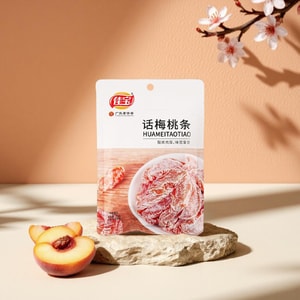 佳宝 话梅桃条 蜜桃干 70g 