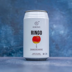 日本KIMINO 苹果果汁气泡水 350ml【低卡0脂】【23%果汁添加】【新旧版本随机发货】