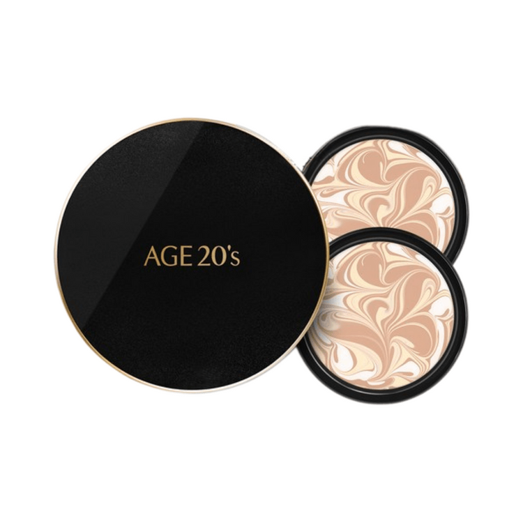 AGE20 韓国製プレミアムファンデーションクリーム、高カバー力、2個