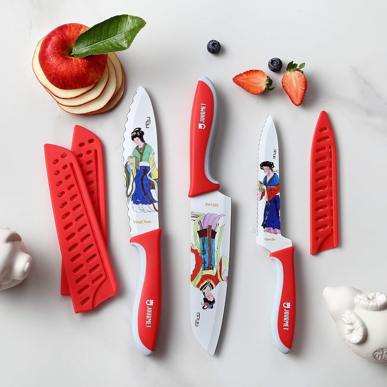  JOURMET 24 件套红楼梦十二美人系列套装高级不锈钢厨房刀具彩色刀具套装 8