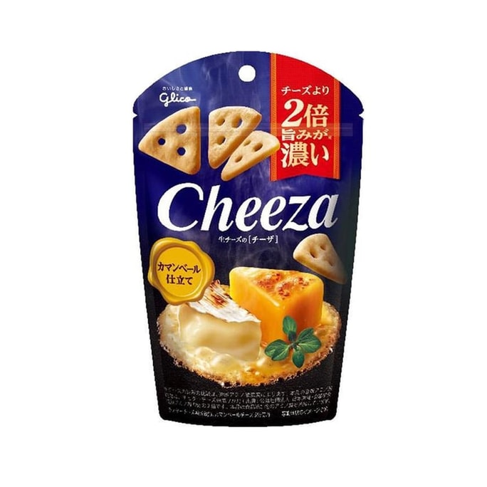 [일본 직배송] GLICO 치자 치즈 코너 씬 크리스피 치즈 비스킷 카망베르 치즈맛 40g