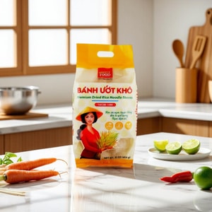 High-Quality Dried Rice Noodles, 16.05 oz