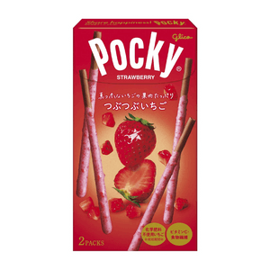 【日本直邮】Glico格力高 Pocky百奇巧克力棒 2袋入 草莓味