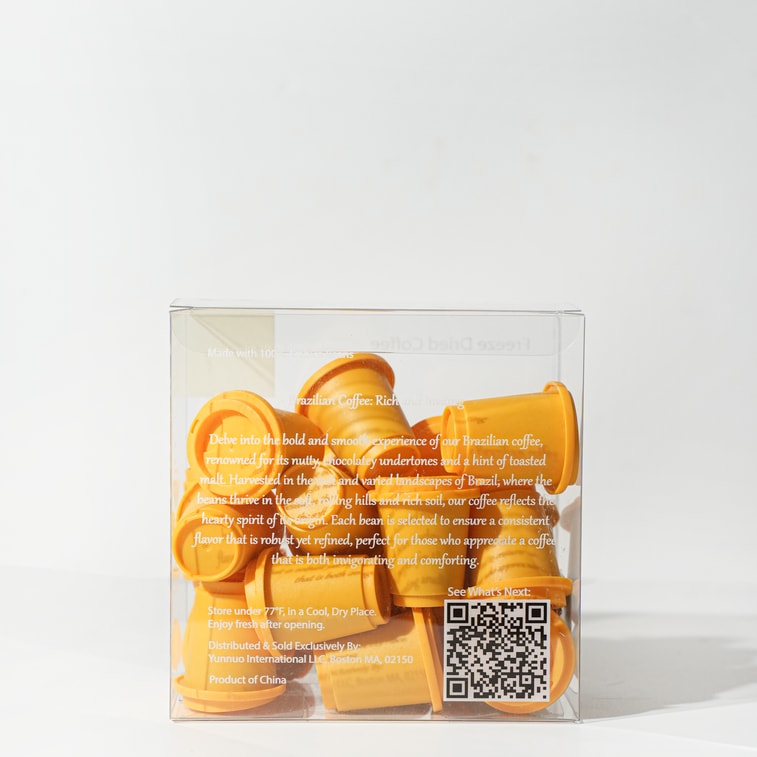 福奇コーヒー CCOコーヒー、オレンジ、柑橘系フルーティーフレーバー、厳選されたブラジル産アラビカ豆、ブラックコーヒーアイスアメリカーノ、フリーズドライインスタントコーヒーパウダー、無糖、3g×20杯分 3