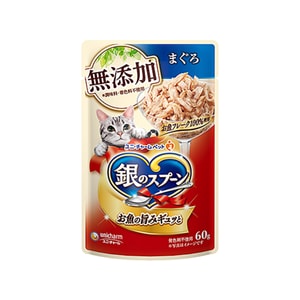 [일본 직송] 유니참 실버스푼 고양이 간식 무첨가 습식사료 소프트백 참치 60g