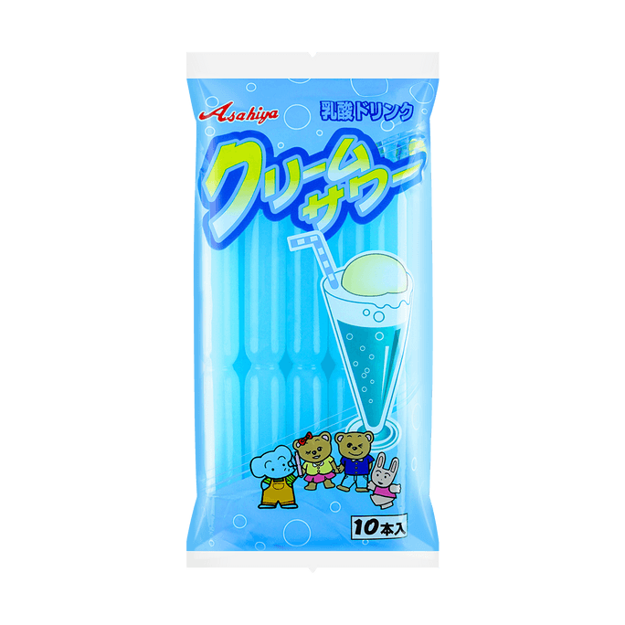 日本ASAHIYA旭屋制果 果味棒棒冰 乳酸菌奶油味 10支入900ml