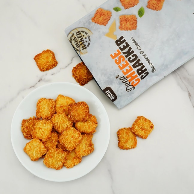 韩国GUTFLEX 浓芝士饼干 卡芒贝尔奶酪&切达奶酪味 70g【浓醇酥香】