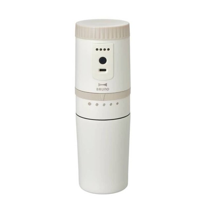 Portable Coffee Maker – Mini Grinder & Brewer Combo  Ivory White  #1 Best Seller  600g