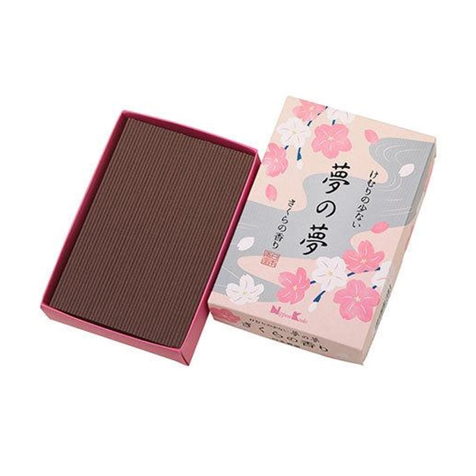 【日本からの直送】日本香堂 夢の夢 高級シリーズ お香 家庭用室内用線香 桜の香 220g お届けまでに3～5日かかります