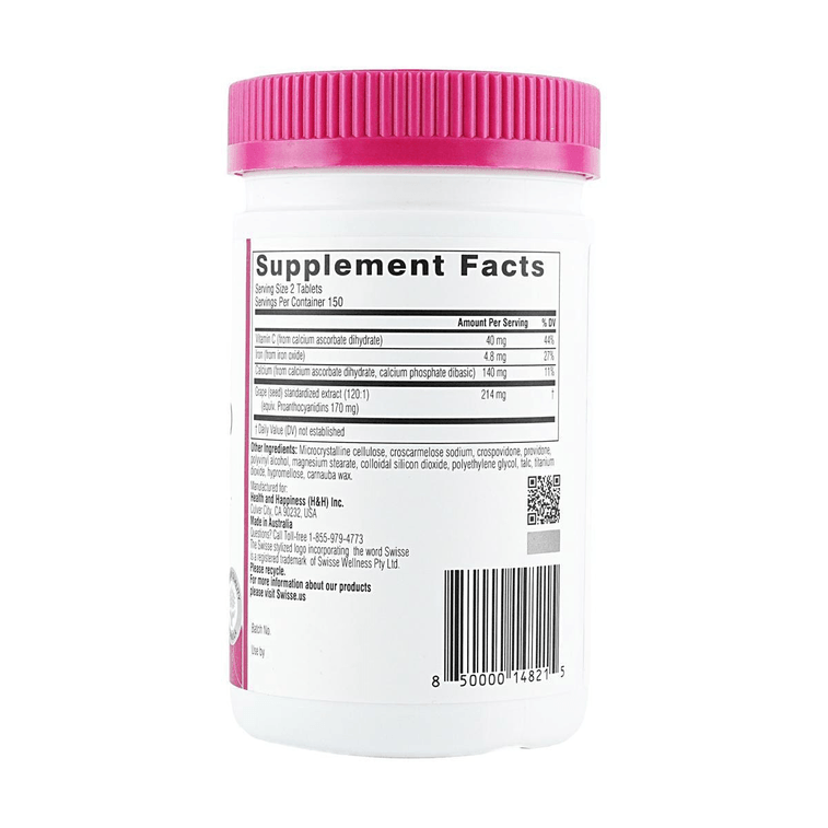 BEAUTY Grape Seed, Supports Skin Health & Antioxidant Activity, 300tablets 3