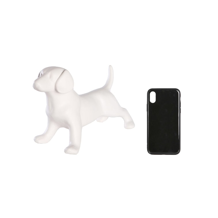  Petorama 站立比格犬陶瓷狗家居擺飾-霧面白色 6