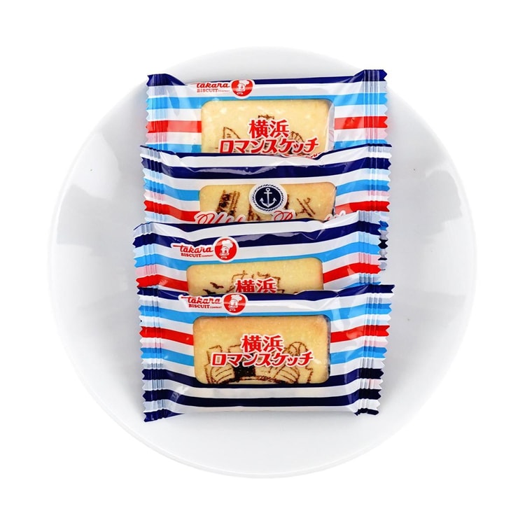 TAKARA Yokohama Scenery Romantic Sketch Biscuits,Vanilla Sandwich