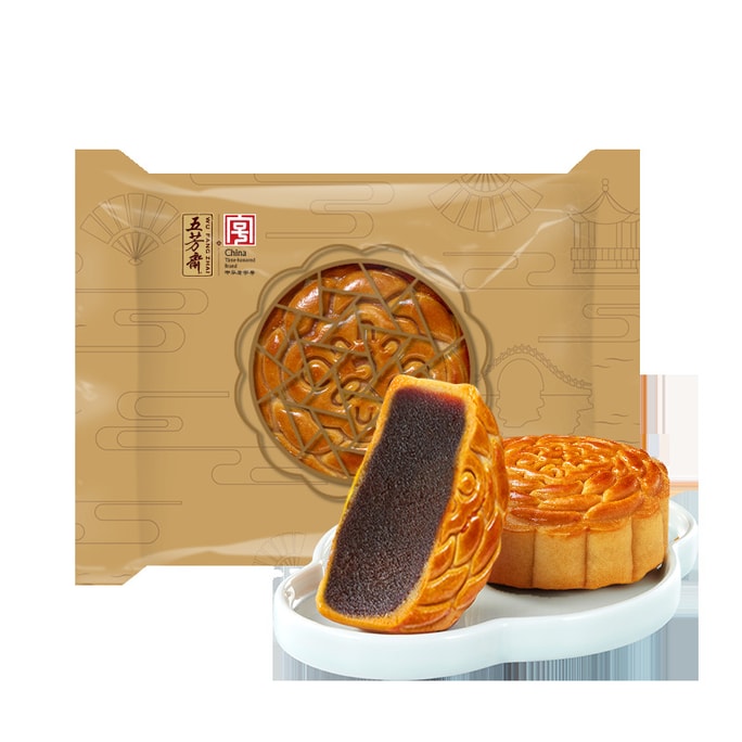 Mid-Autumn Festival Mooncake 60g * 1 Rose and Red Bean Paste Flavor