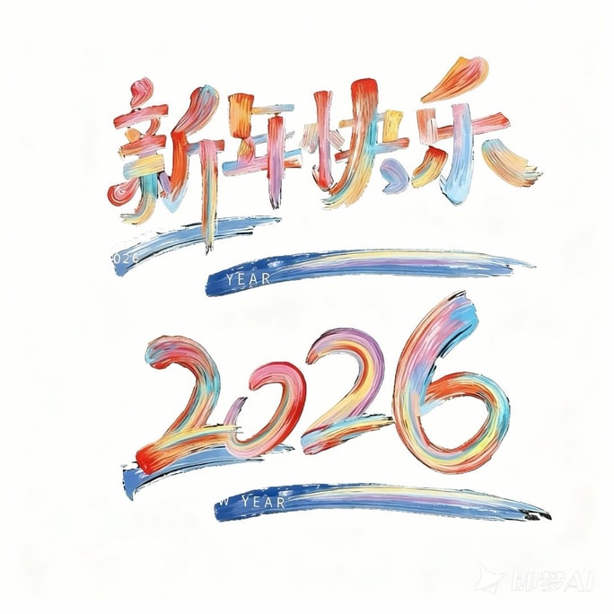 Leap&Bloom 窗花贴大吉大利 1对 超大版 马年烟花新年