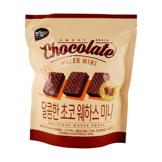 韩国I'ME 迷你巧克力裸威化饼干 145g