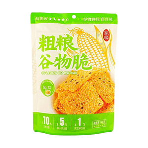 家缘 粗粮谷物脆 玉米锅巴 原味 108g
