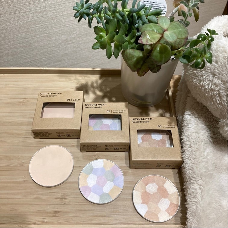 【日本からの直送】無印良品 軽量日焼け止めパウダーファンデーション 01 ナチュラル SPF50+ PA++++ 9.2g 5